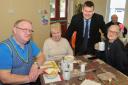 Ellesmere Port Stanney Grange Community Centre,  Open day at the Community Centre. Lite Bites is a welcoming place for older residents to come meet up socialise, enjoy activities and enjoy a hot dinner.  Picture Mike Chapman, Iris Humphreys, Justin Madder