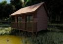 Illustrative image of the proposed waterside timber lodge. Pic: Planning Application