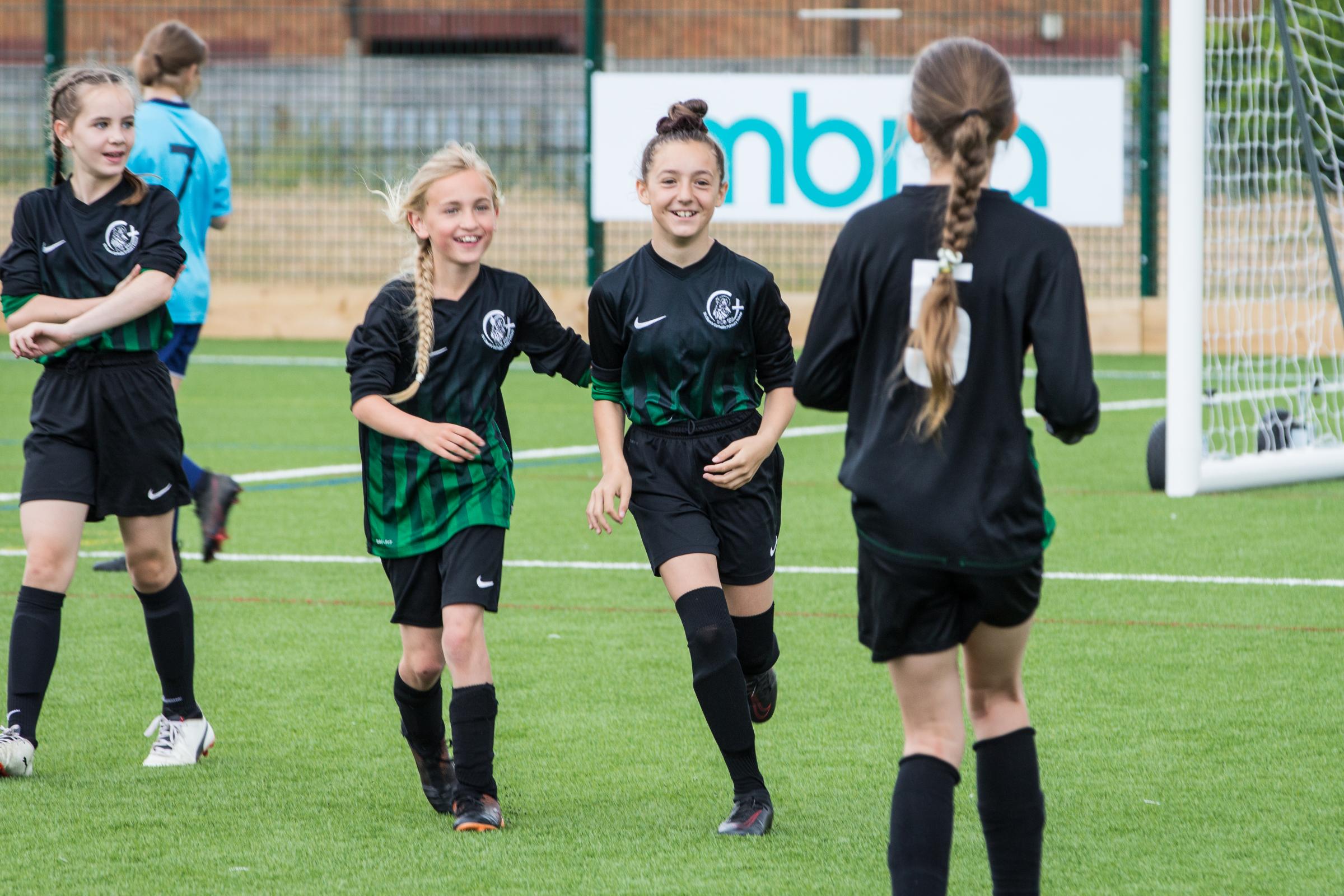 The official opening of the King George V sports hub saw children from eight Chester primary schools taking part in a girls’ football tournament on the new 3G pitch.