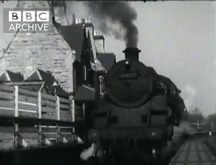 The last ever journey of the Chester to Ruthin steam railway service in 1962. Picture: BBC Archive.
