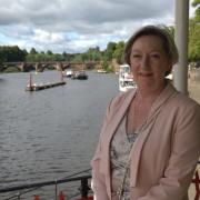 Samantha Dixon MP by the River Dee in Chester.