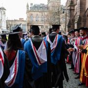 The University of Chester graduation ceremony was held at Chester Cathedral.