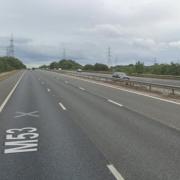 There were closures on Sunday morning on the M53
