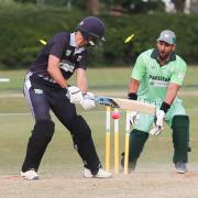 Chester Boughton Hall Cricket Club host the LMS World Series. Pic:  New Zealand's James Franklin is bowled by Pakistan's Mubashar Bhatti after scoring three runs. GA070818A.