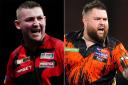 Nathan Aspinall and Michael Smith face off in Sheffield (PA)