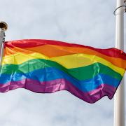 A flag flown at Chester Pride.