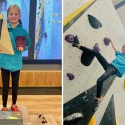 Nine-year-old Georgina Donovan is a champion climber, having won the Midlands Youth Climbing Series in her age category.