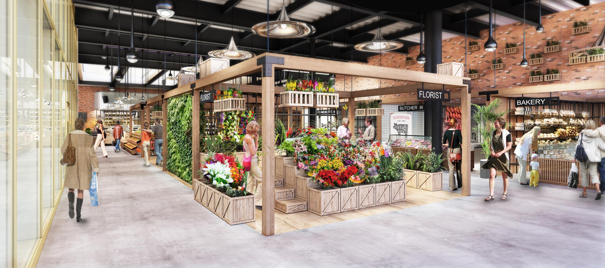 An artists impression of the new Chester Market.