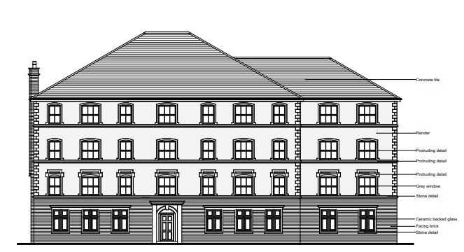 The revised plans for the old Station Hotel pub.