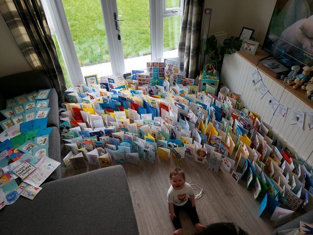 Dexter Blake received over 420 birthday cards.