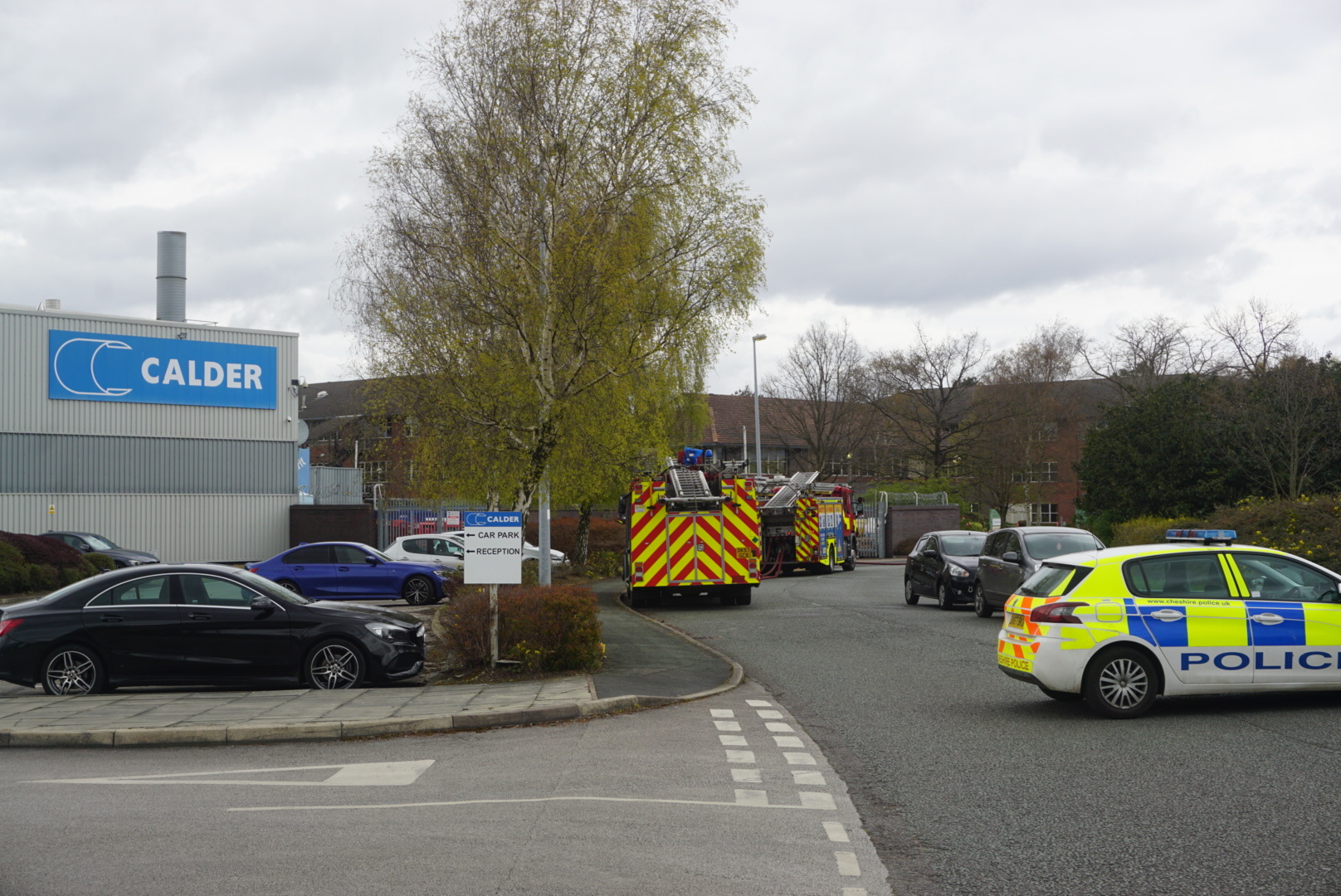 Four fire engines were called to the incident on Jupiter Drive.