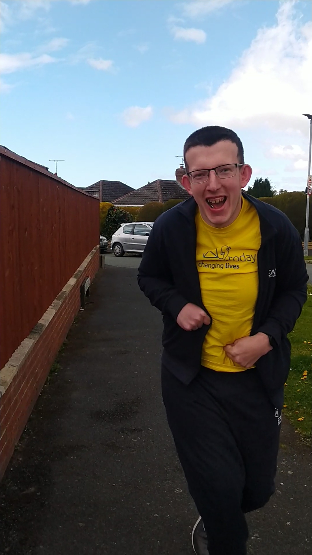 Loyd, from Great Sutton, has challenged himself to walk 10k instead of 5k this May.
