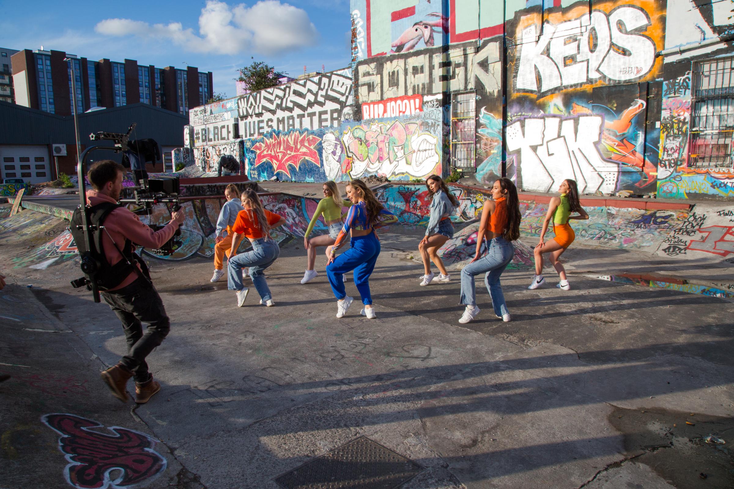 Amber Protheros video for new single Confident was filmed in Liverpool and uses North West talent including dancers from The Hammond School, Chester.