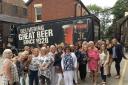  The women on last year’s first ever all-female brewery tour organised by The Ring O’Bells in Frodsham.