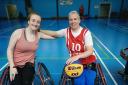 Fran Evans, left, has been shortlisted for Young Coach of the Year at the UK Coaching Awards. She is pictured with head coach at Cheshire Phoenix Wheelchair Basketball Club Anna Jackson.