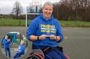 Wheelchair basketball coach Anna Jackson with her BBC award.