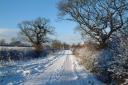 Jill's winning entry was a snowy scene from Coppenhall, near Crewe.