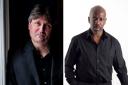Poet Laureate Simon Armitage (left) and Canal Laureate Roy McFarlane will be appearing at Ellesmere Port Library in March.