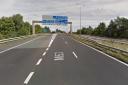 Road closures on M53 due to car on fire