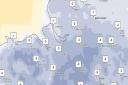 Temperatures as set to drop further across Cheshire West. (Image:Met Office).
