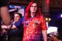 Noa-Lynn van Hueven became the first female trans player to feature in a televised match earlier this year (Taylor Lanning/PDC/PA)