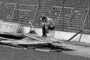 A Liverpool fan after the Liverpool v Nottingham Forest FA Cup semi-final football match at Hillsborough whcih led to the deaths of 97 people.