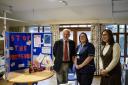Ursula Keyes Trust trustees, John Brimelow and Liz Redmond with Cat Haycox, Inpatient Deputy Ward Manager at The Hospice of the Good Shepherd.