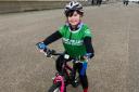 Nine year old girl completes 214 mile bike ride for two charities