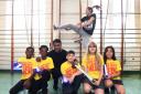 PA File Photo of Jade Jones and Star Wars actor John Boyega helping to launch the new Change4Life national Train Like A Jedi programme in Boyega's old primary school, Oliver Goldsmith Primary School in London. See PA Feature FAMILY Jones. Picture cred