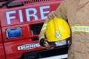 Fire crews attended the scene near Ellesmere Port yesterday.