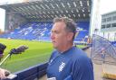 Micky Mellon appeared very happy to be back at Prenton Park on Saturday