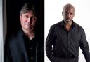 Poet Laureate Simon Armitage (left) and Canal Laureate Roy McFarlane will be appearing at Ellesmere Port Library in March.