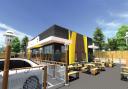 What the new McDonald's drive-thru is expected to look like.