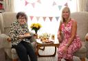 Chester’s ‘Carey Berry’ Julie Scott delivering cakes made with kindness for an afternoon tea with 90-year-old Marian.
