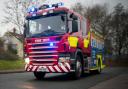 Firefighters tackle 'well alight' vehicle