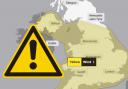 A yellow weather warning has been issued today (Monday)  by the Met Office.