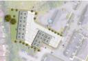 A site plan of the proposed development at land on Lloyd Drive.