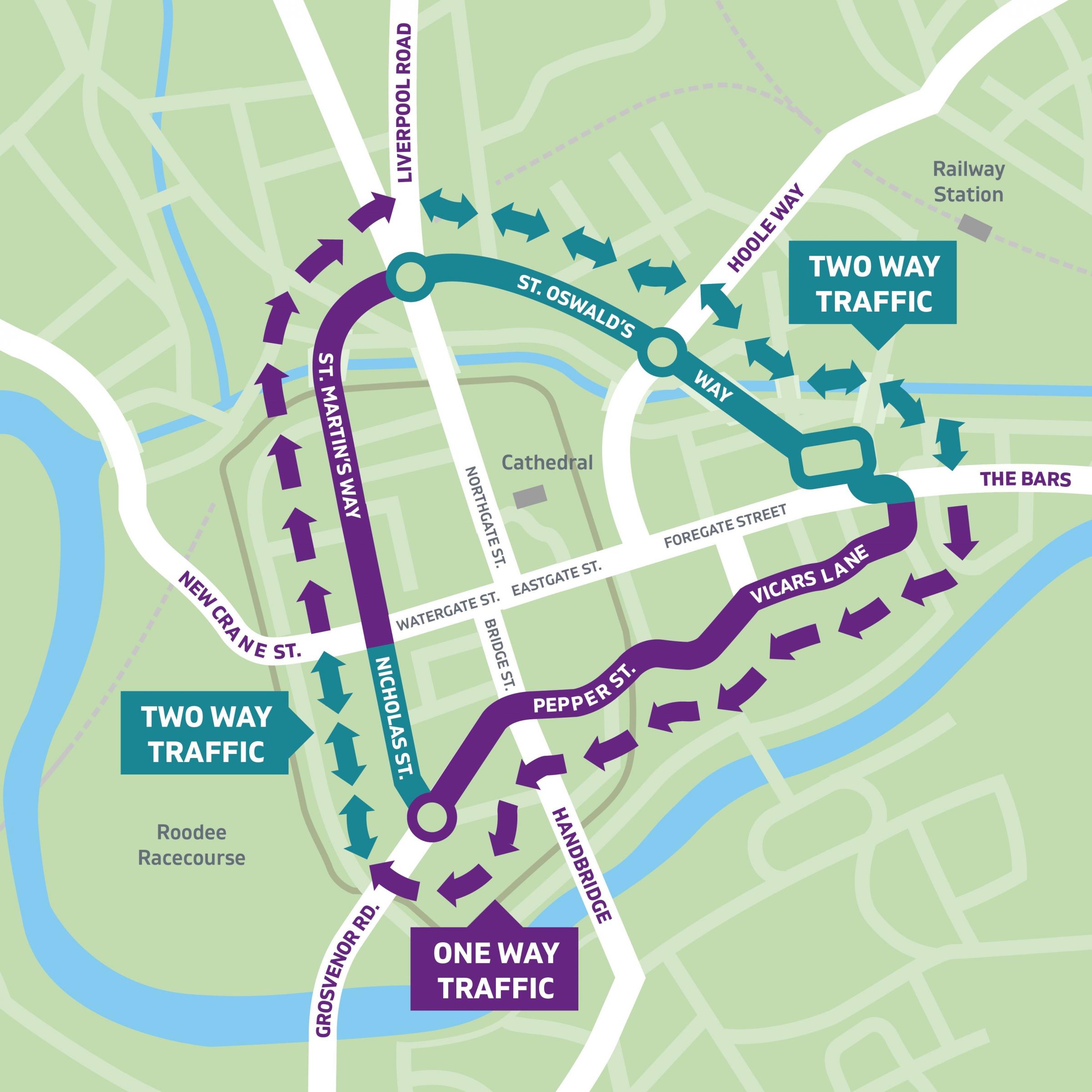 The new-look Clockwise Chester scheme due to come into effect from late October.