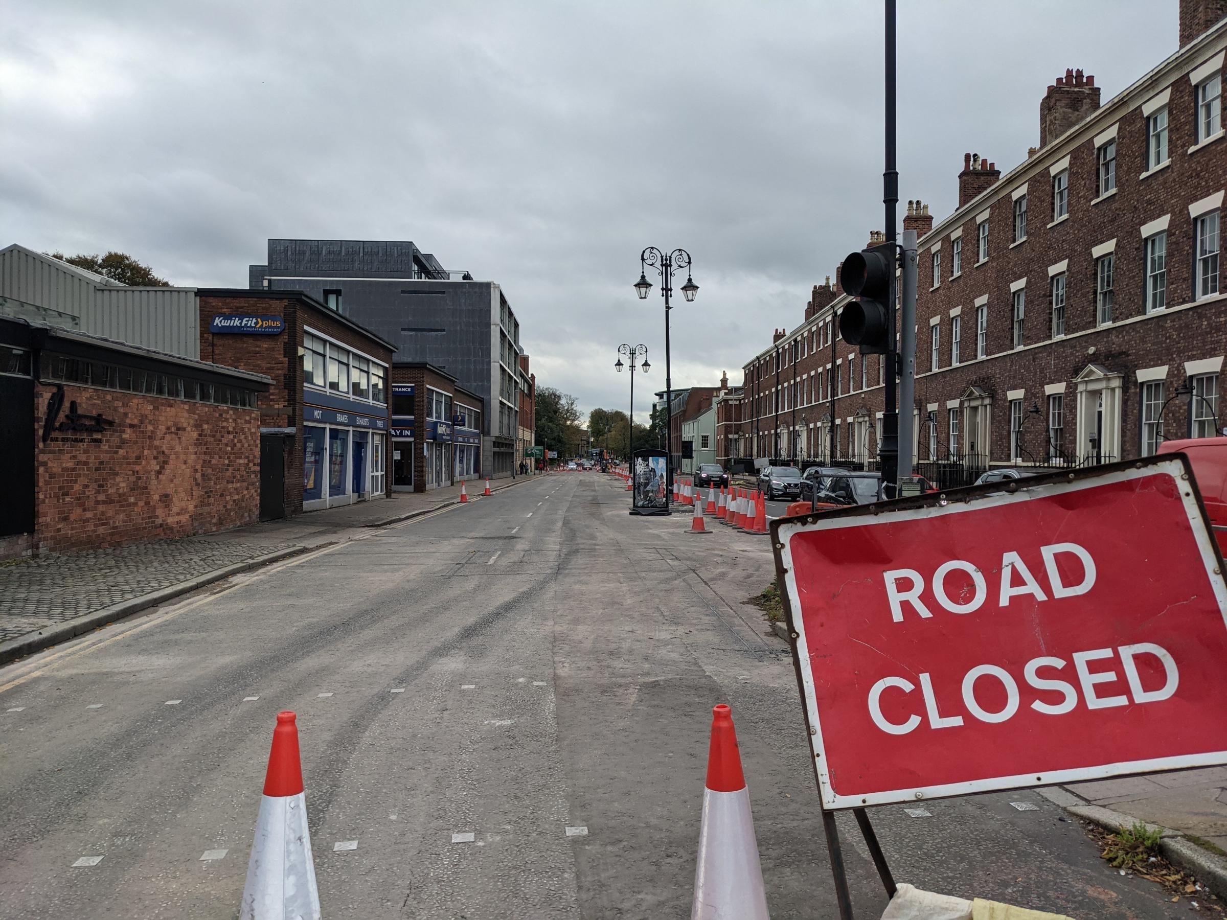Nicholas Street, Chester, is reopening in both directions.