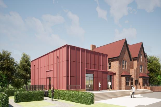 Artist impression of the Whitby Hall extnesion.
