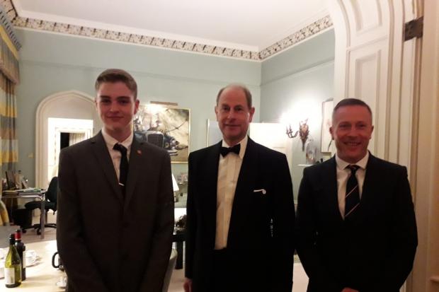 The Duke of Edinburgh Awards dinner with HRH Prince Edward.