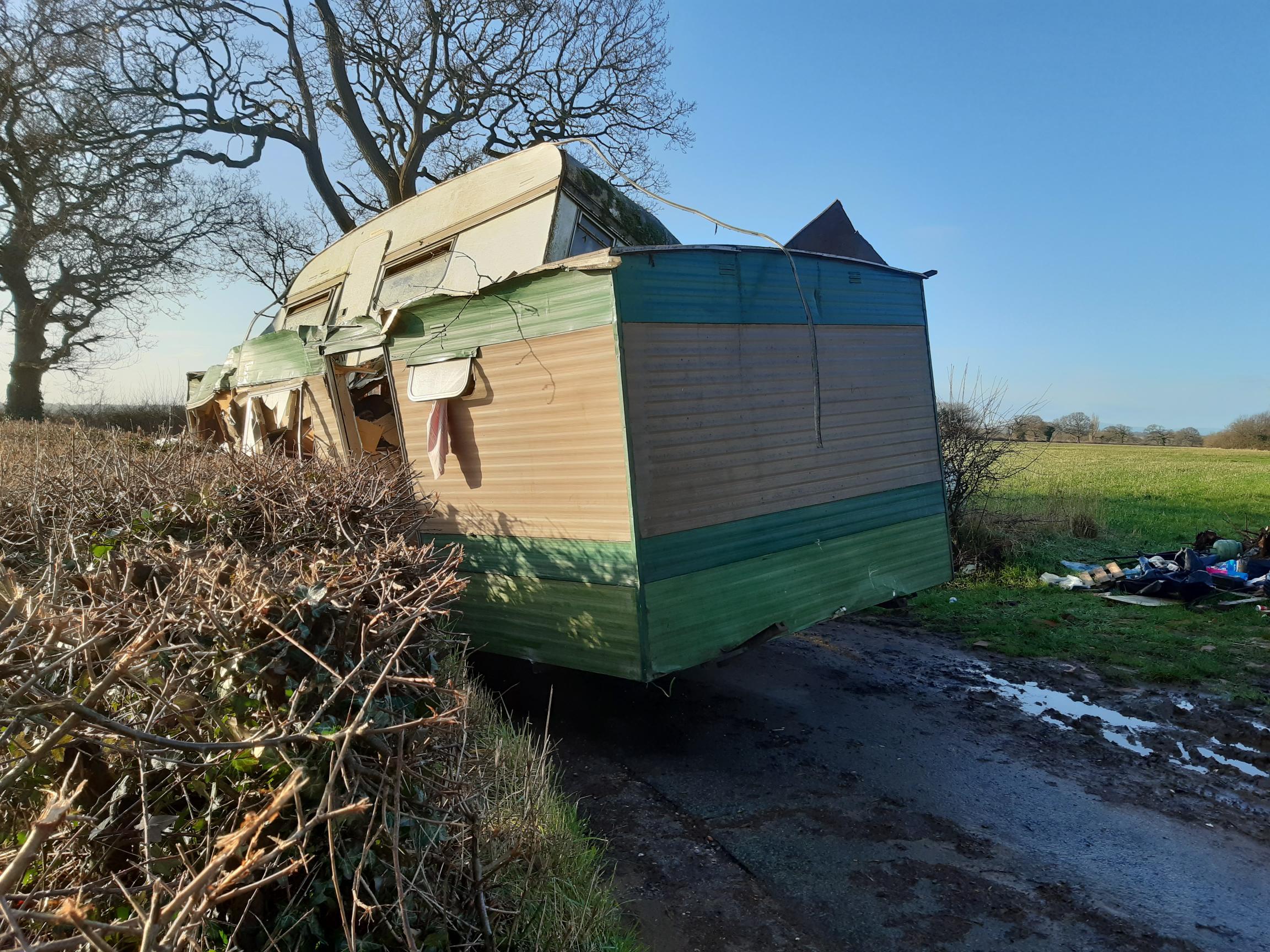 Cheshire village shocked at 'absolutely unbelievable' fly-tipped caravans - Vimarsana News