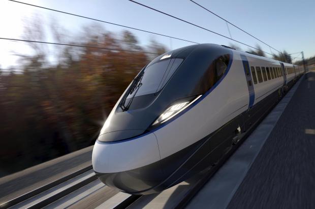 An early representation of what the new HS2 trains could look like. PA Images