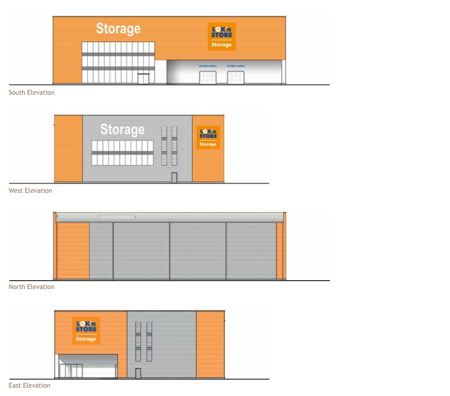 LoknStore has submitted plans for a self-storage business at the former Office Outlet store on Sealand Road. Picture: Planning document.