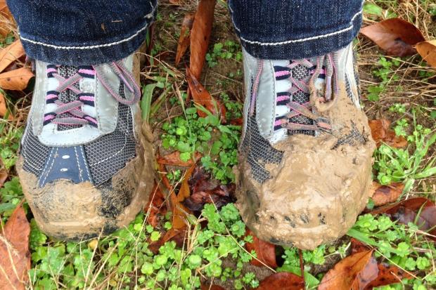 Photo via Canva/Pixabay shows a generic picture of muddy walking boots as someone goes for a walk in nature.
