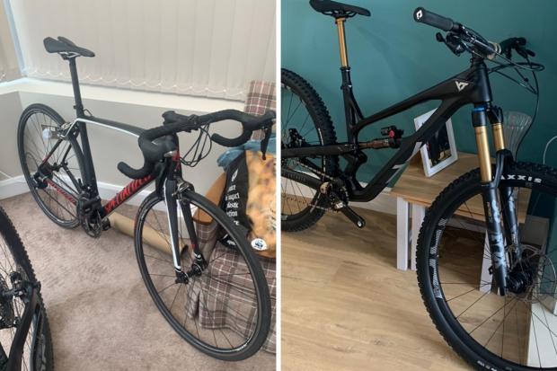 The two bikes that police are looking for