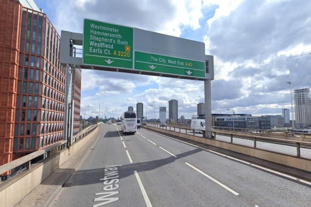 The A40 Westway Flyover. Picture: Google.