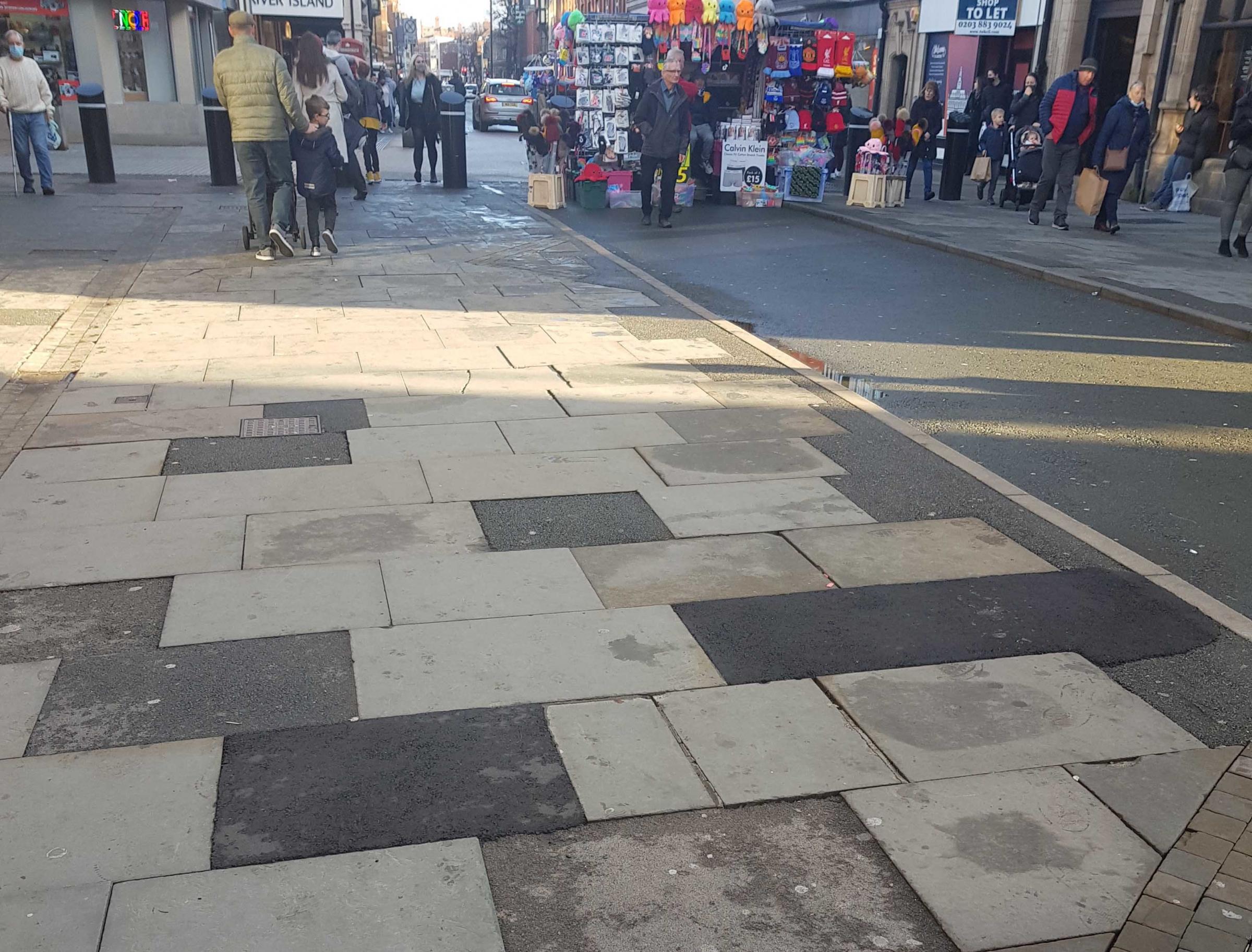 The Bad and Ugly – Poor repairs to paving.