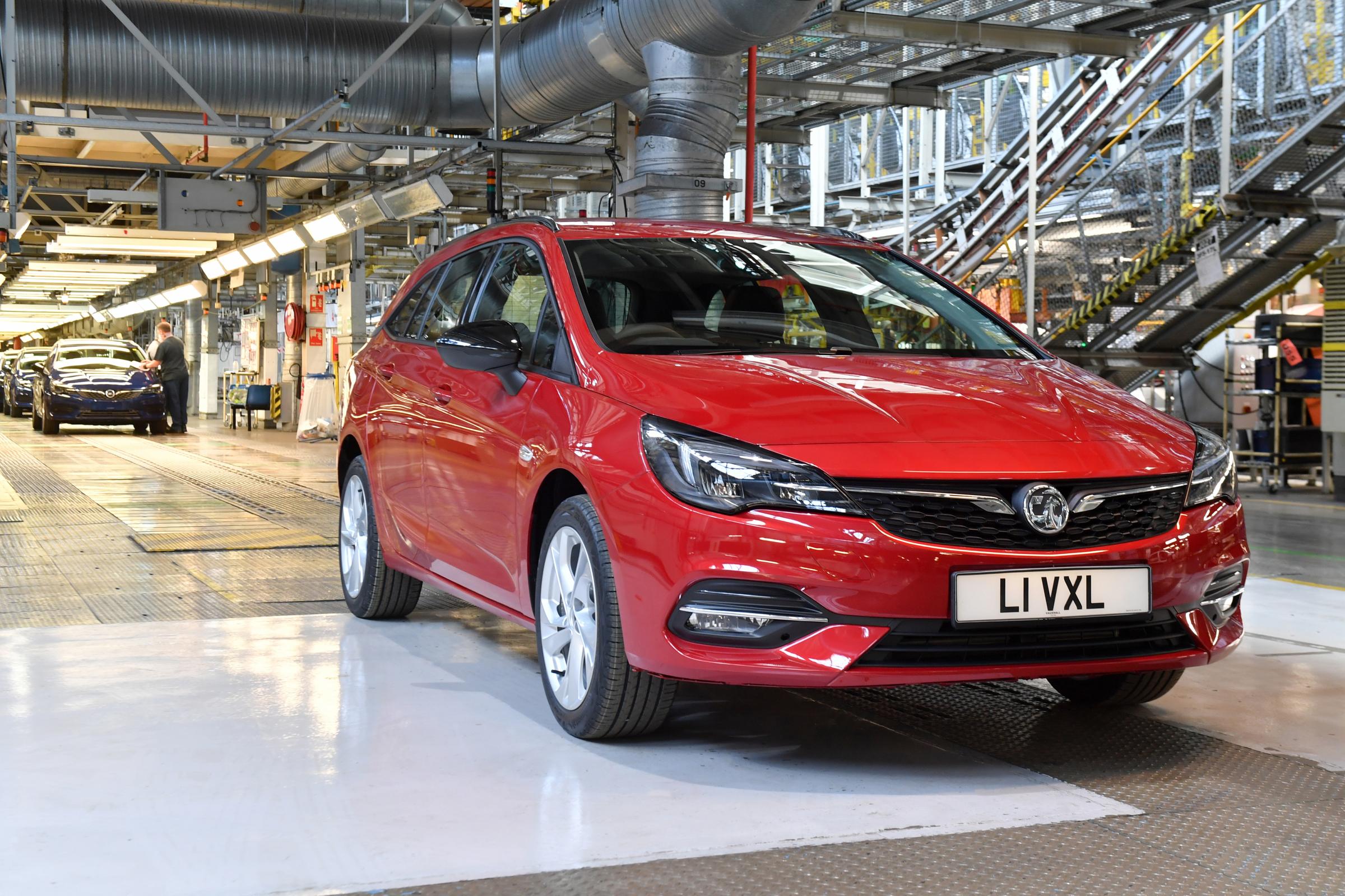 The final Vauxhall Astras roll off the production line. Picture: Anthony Devlin/Getty Images