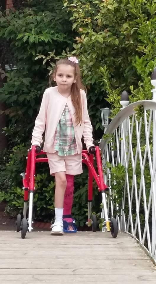 Olivia Phillips will be climbing Wales’s tallest mountain this month to raise money for the charity that helped her to walk.